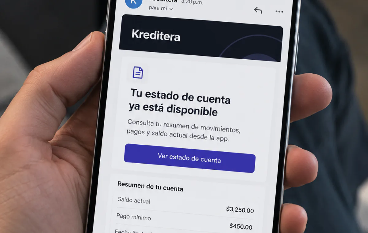 Bienvenida y recorridos con Mailing: ejemplo en pantalla